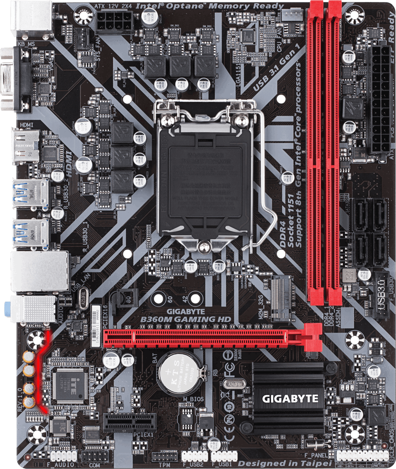 Gigabyte B360M Gaming HD - Motherboard Specifications On MotherboardDB